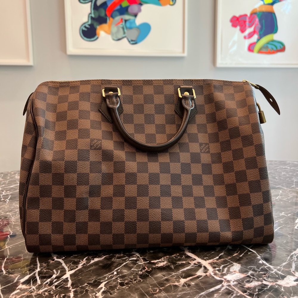 LOUIS VUITTON DAMIER EBENE SPEEDY 35